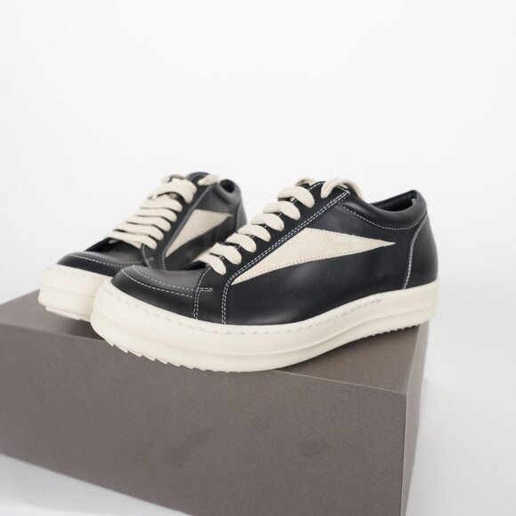 RICK OWENS DRKSHDW Hollywood Vintage Black Sneakers - Picture 1 of 4